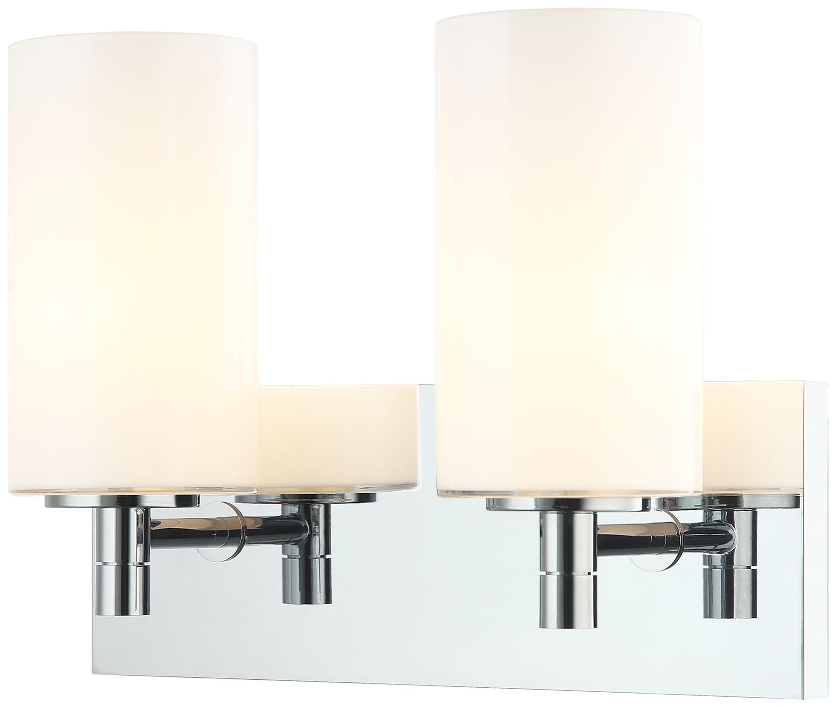 Matteo 2 LT CANDELA  WALL SCONCE-CHROME-OPAL GLASS
