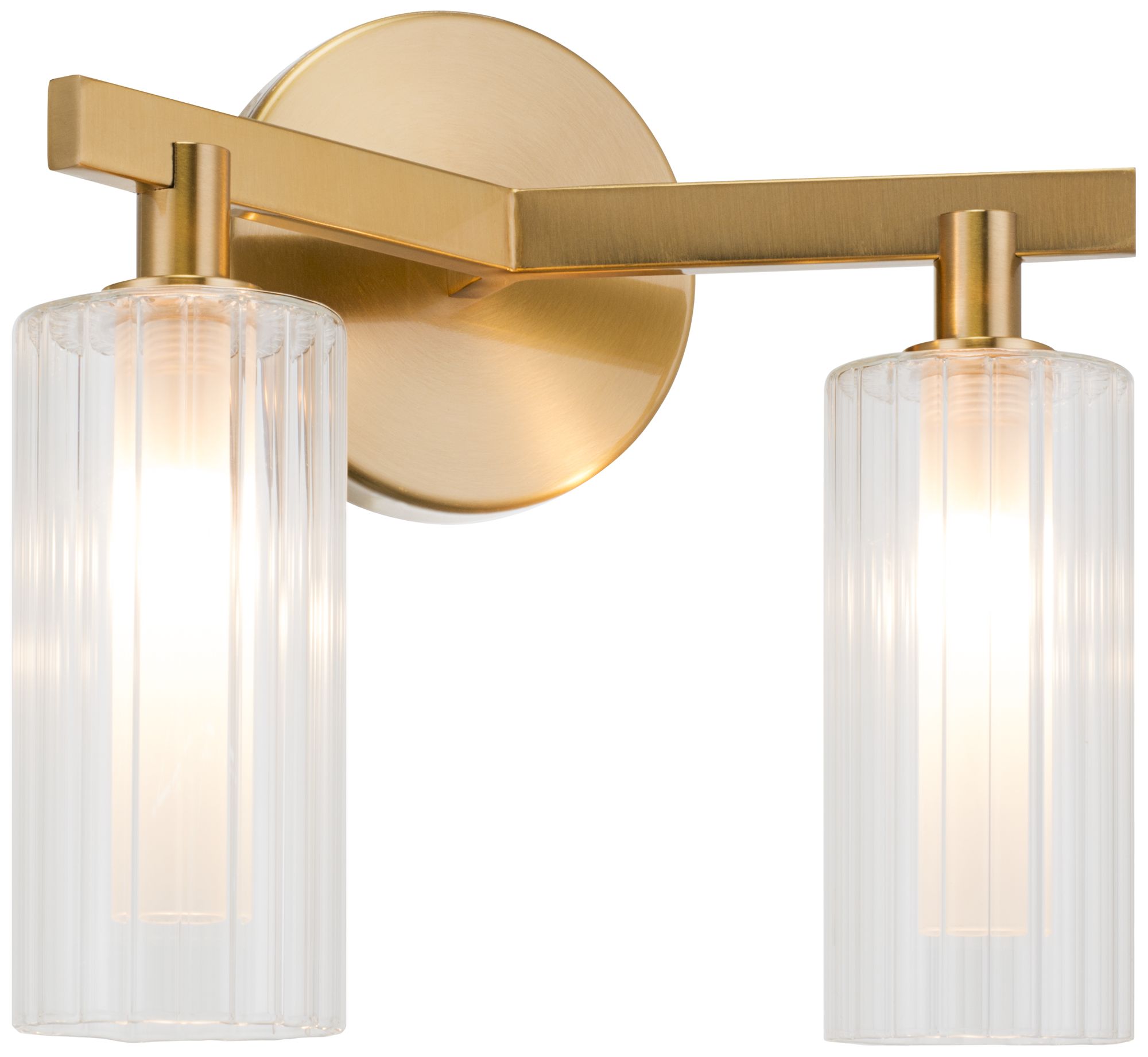 Matteo 2 LT  L12.2" "KRISTOF" AGED GOLD WALL SCONCE GLASS SHADE