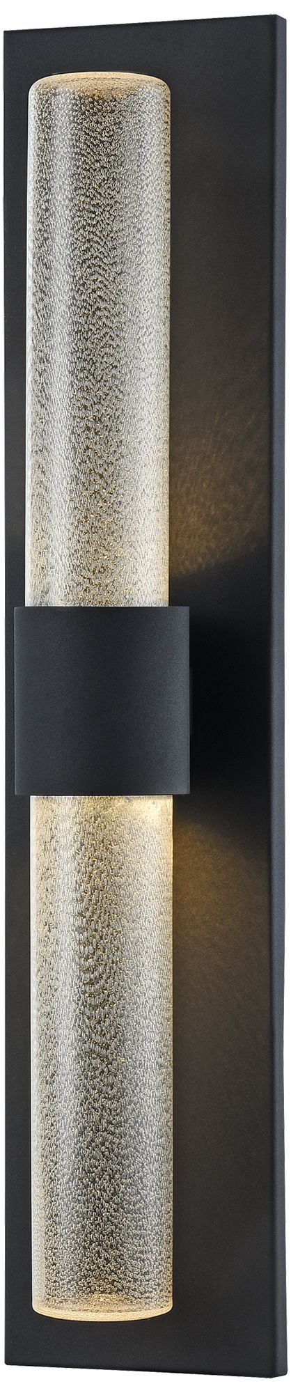 Matteo 2 LT LED  LIKWID MATTE BLACK WALL SCONCE /GLASS SHADE
