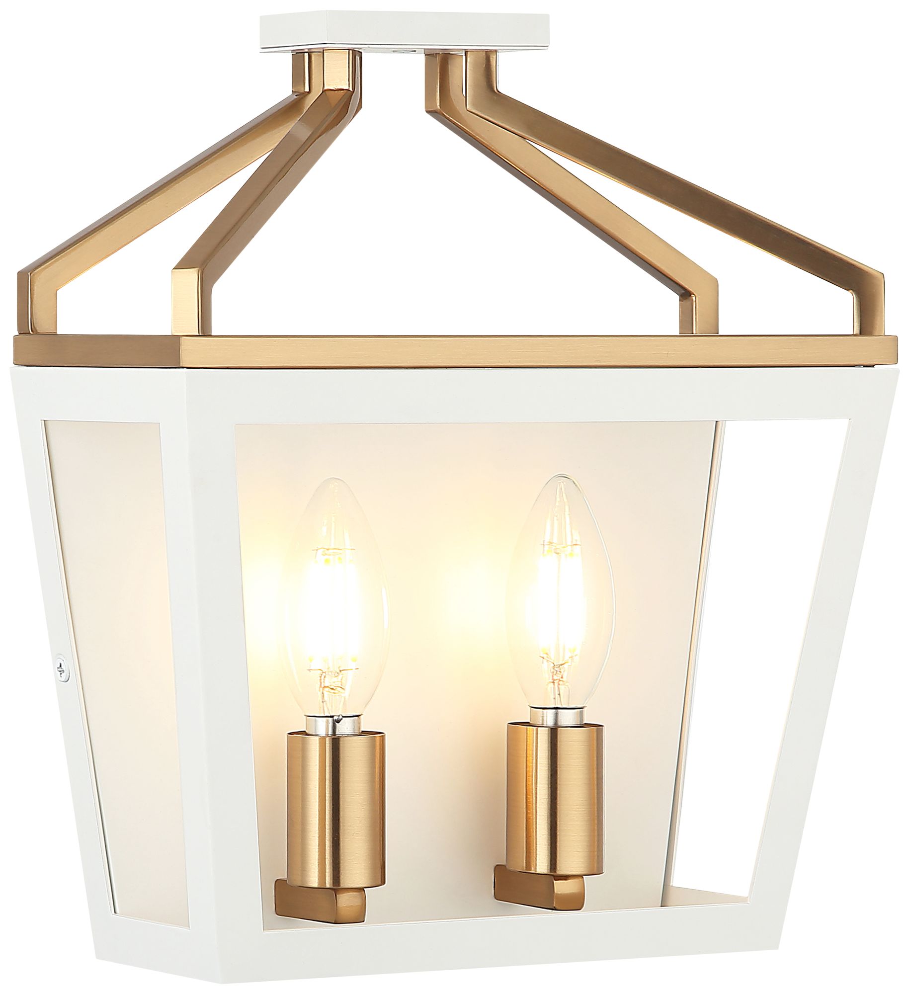 Matteo 2 LT "MAVONSHIRE" WH+ AG WALL SCONCE 10"W x 11"H x 4"E E26 60W