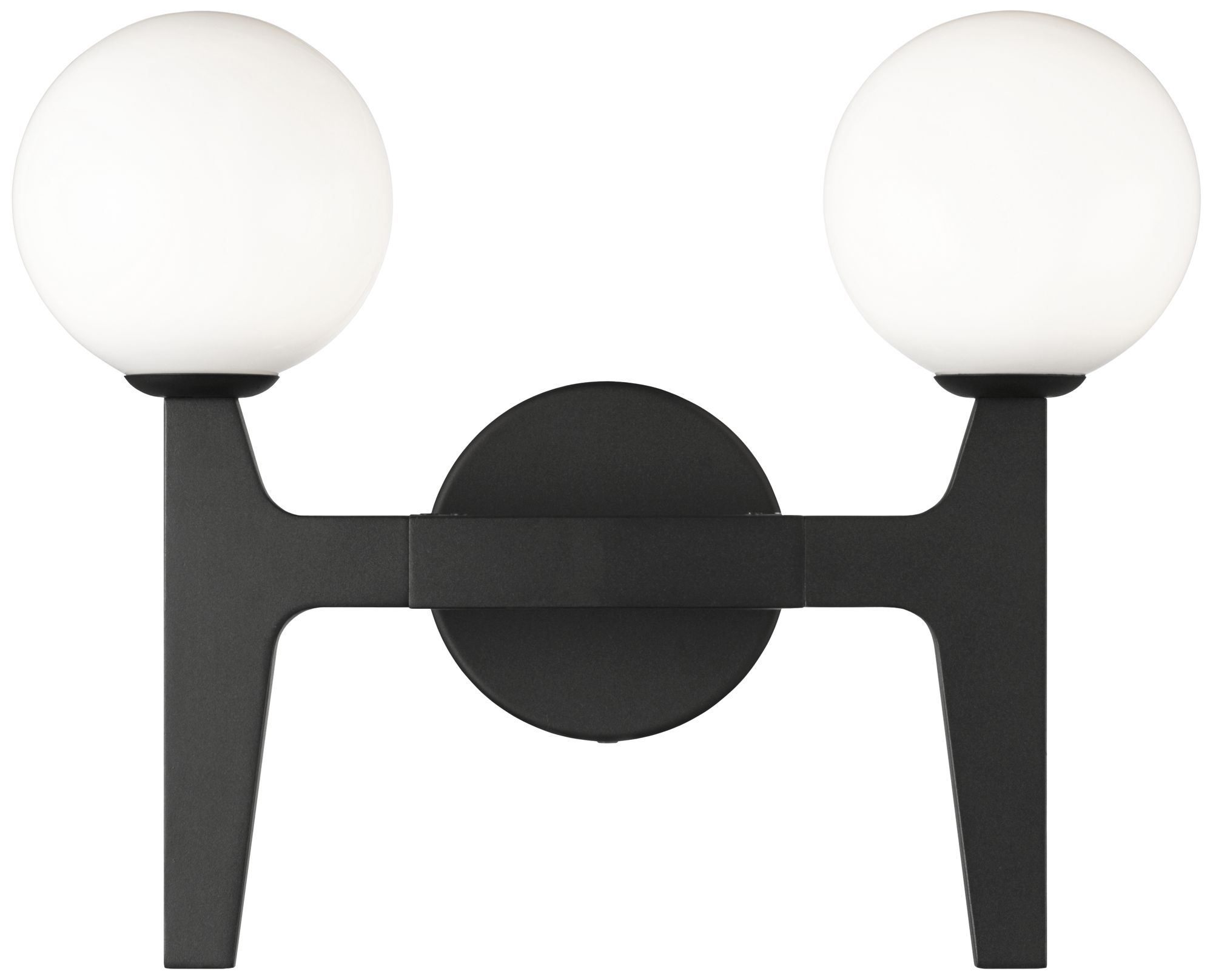 Matteo 2 LT SCRIBEN W15 x H12 MATTE BLACK WALL SCONCE LED G9