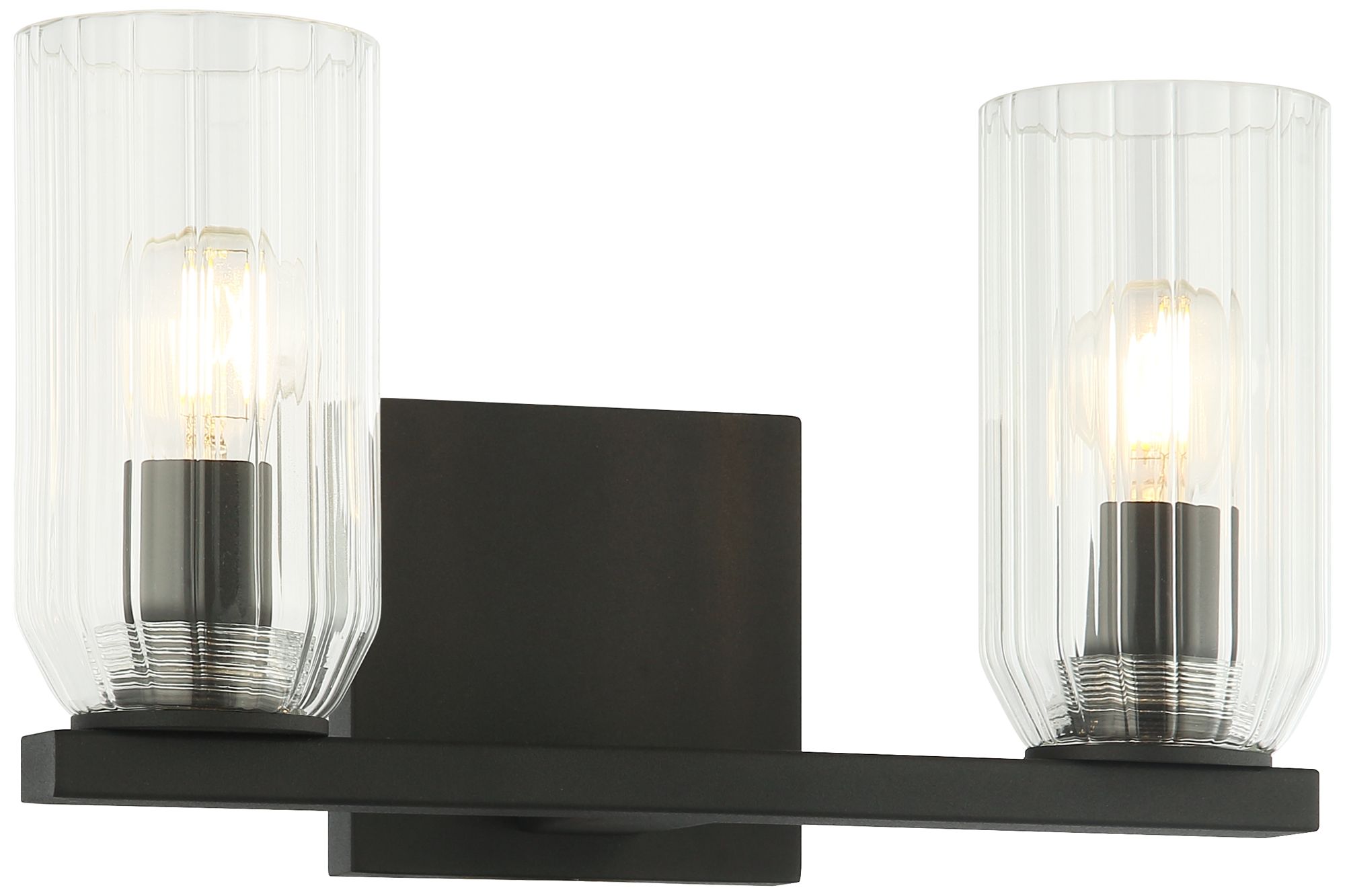 Matteo 2 LT WESTLOCK W12 x H7 MATTE BLACK WALL SCONCE