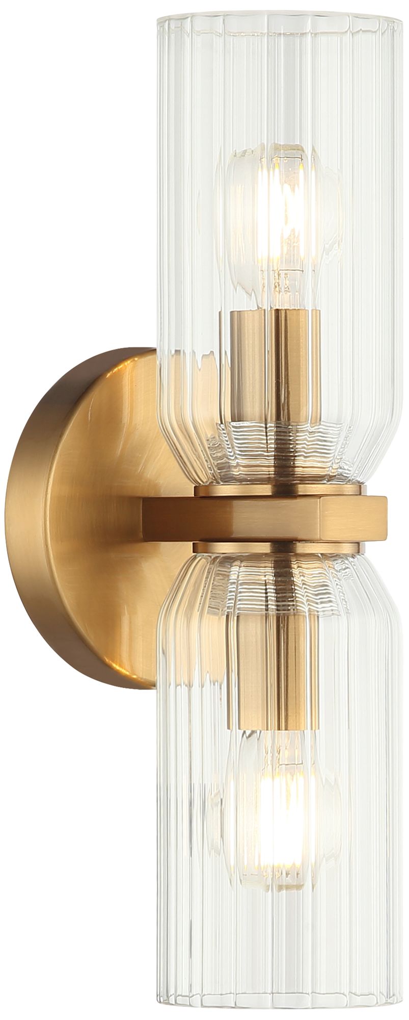 Matteo 2 LT WESTLOCK W4.4 x H12.6 AGED GOLD WALL SCONCE
