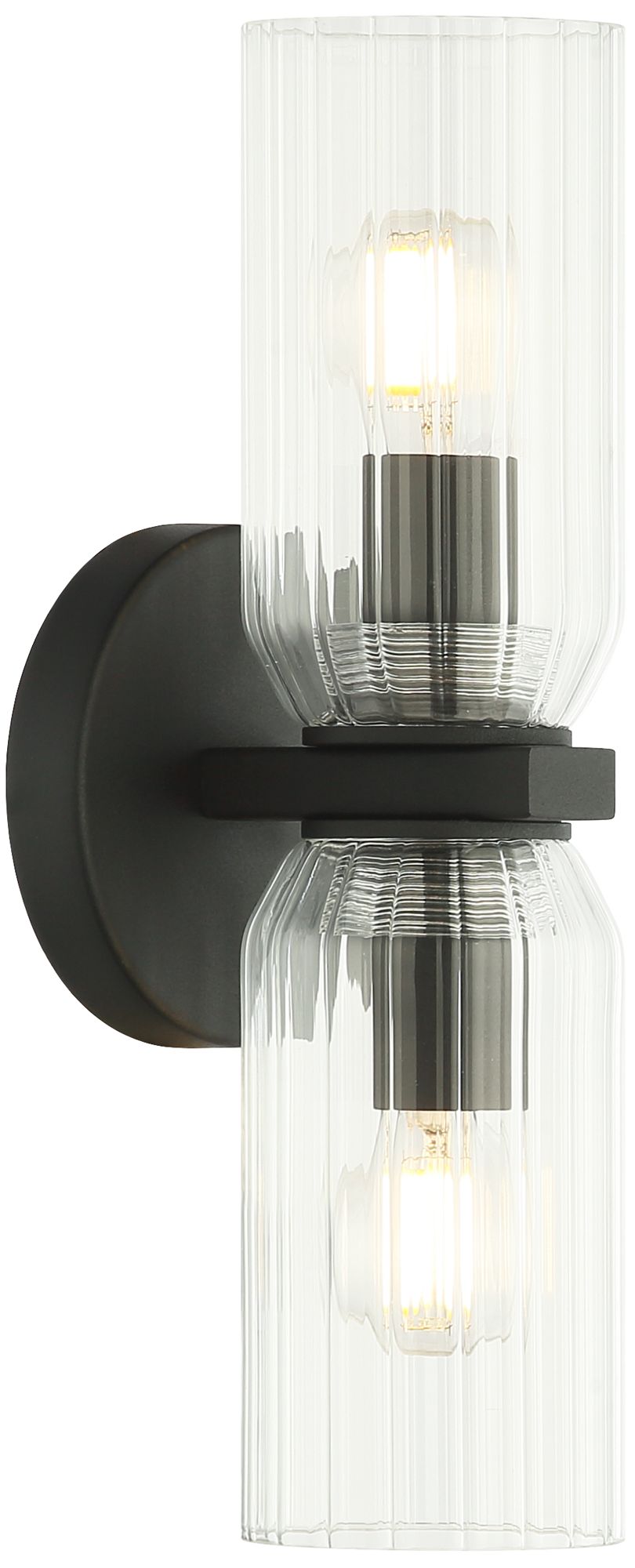 Matteo 2 LT WESTLOCK W4.4 x H12.6 MATTE BLACK WALL SCONCE