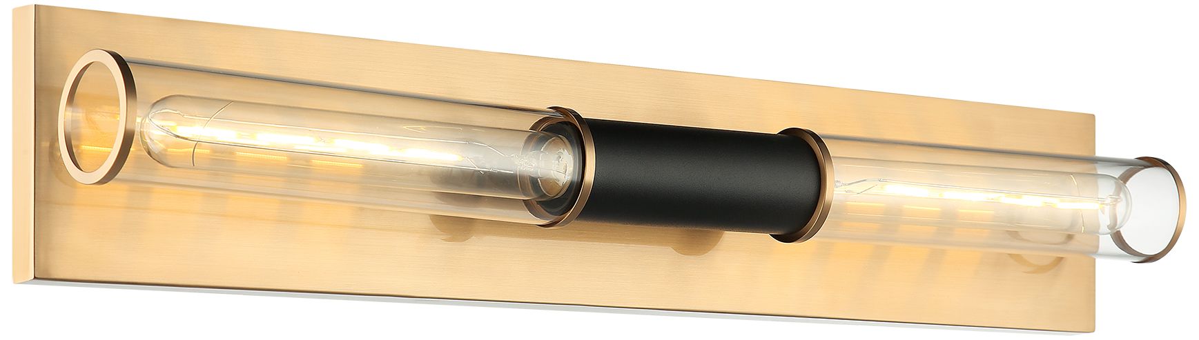 Matteo 24" "TUBO" MATTE BLACK+AG WALL SC