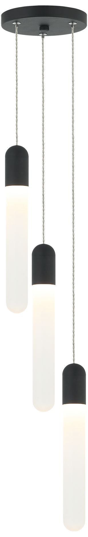 Matteo 3 LT LED AYDIN MATTE BLACK PENDANT