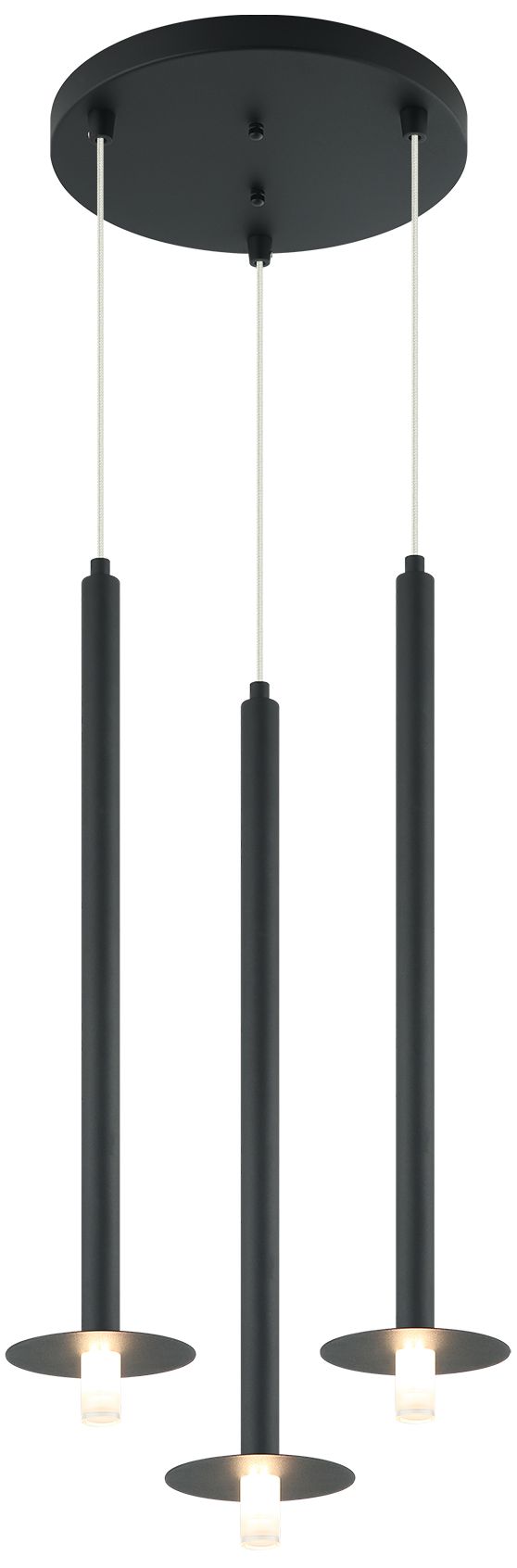 Image 2 Matteo 3 LT REIGNDROP MATTE BLACK G9 PENDANT more views