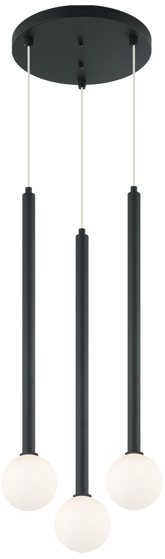 Image 3 Matteo 3 LT REIGNDROP MATTE BLACK G9 PENDANT more views
