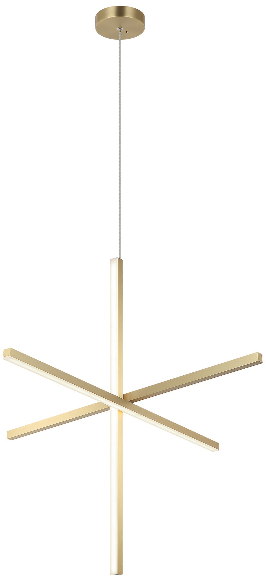 Matteo 3LT D36" "CROSLEY" BRUSHED GOLD CHANDELIER