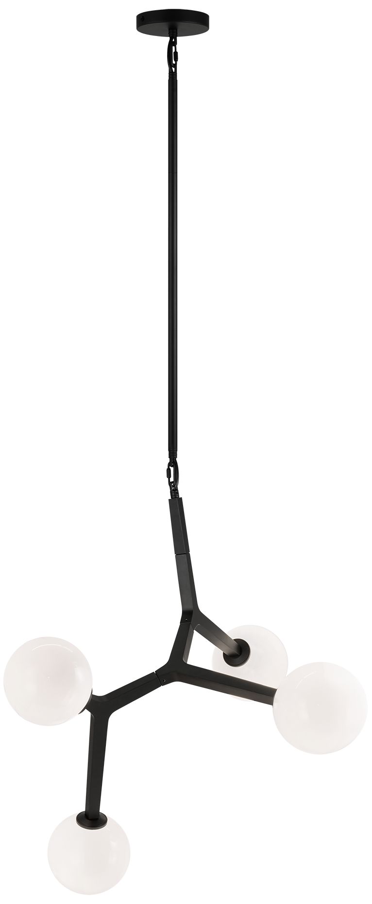 Matteo 4 LT L24.9 W23.5  RAMI BLACK CHANDELIER E12 4*40W