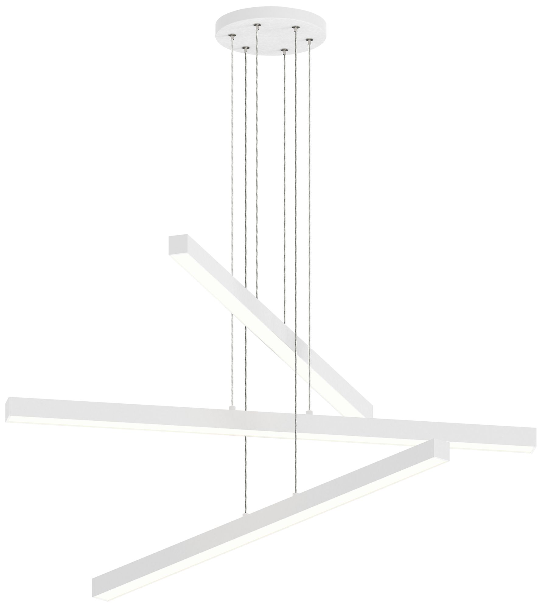 Matteo  42 3 TIER LED PRESLEY MATTE WHITE PENDANT
