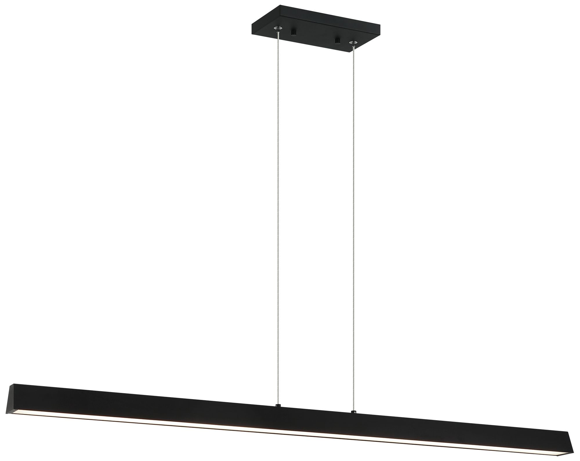 Matteo 45L  LED ISOSCELES MATTE BLACK PENDANT