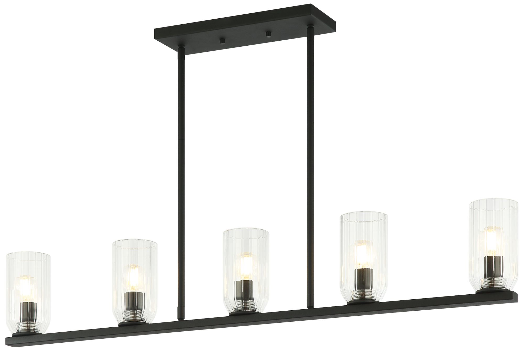 Matteo 5 LT 38L  WESTLOCK MATTE BLACK CHANDELIER