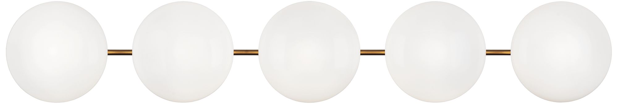Matteo 5 LT 38W PEARLESQUE WALL SCONCE -AG-OPAL GLASS