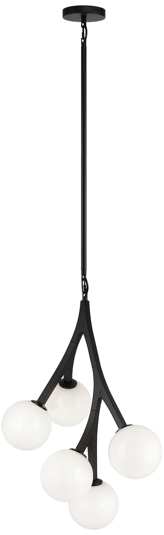 Matteo 5 LT L18.2 W10.9  RAMI BLACK CHANDELIER E12 5*40W