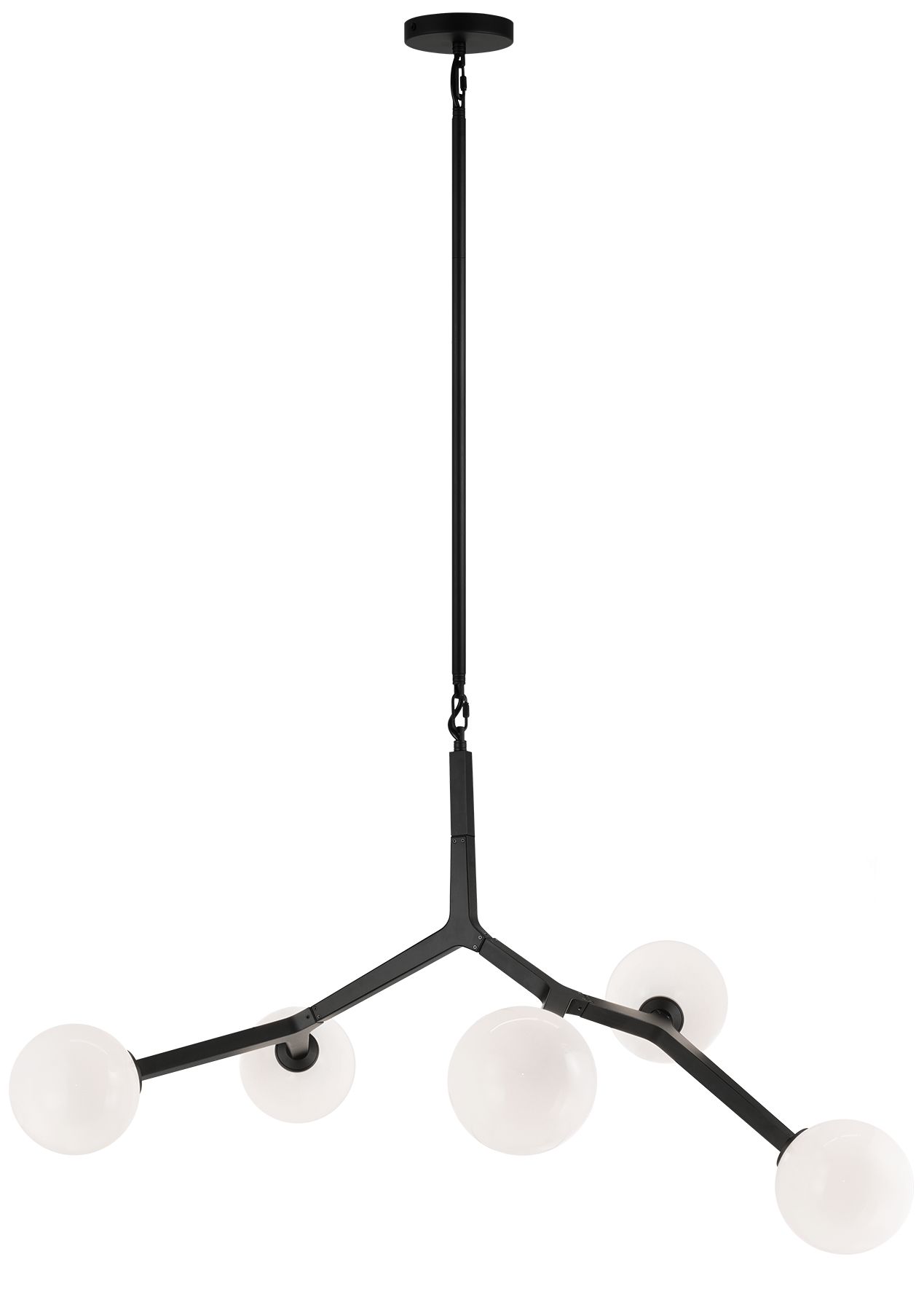 Matteo 5 LT L35 W23  RAMI BLACK CHANDELIER E12 5*40W