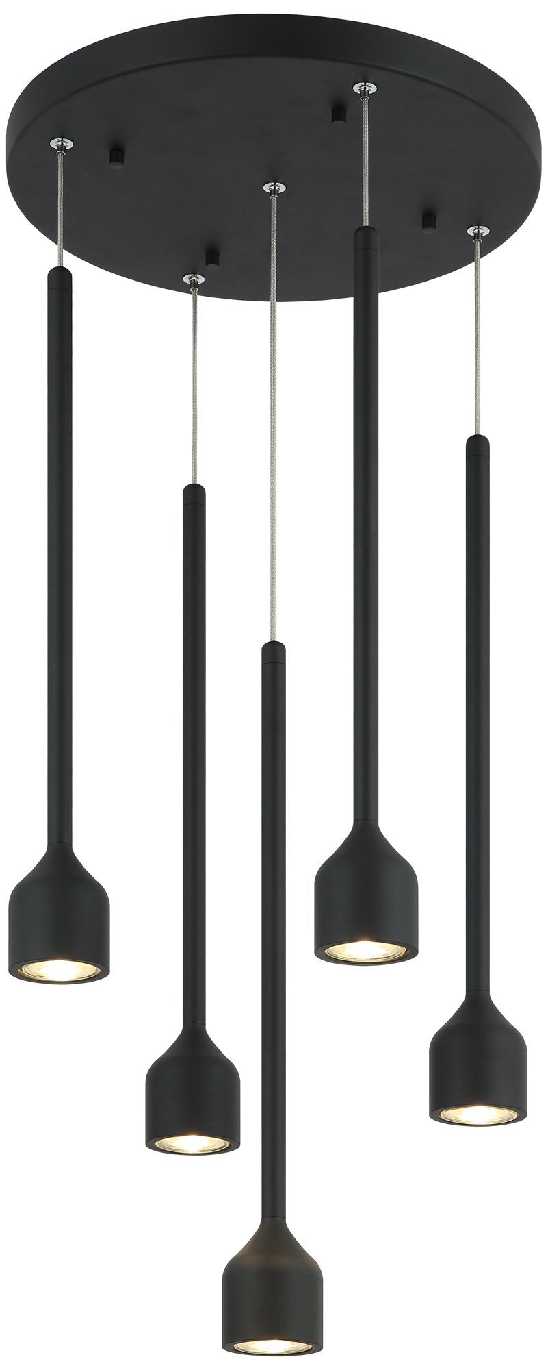Matteo 5 LT LUMENAGIO MATTE BLACK LED GU 10W PENDANT