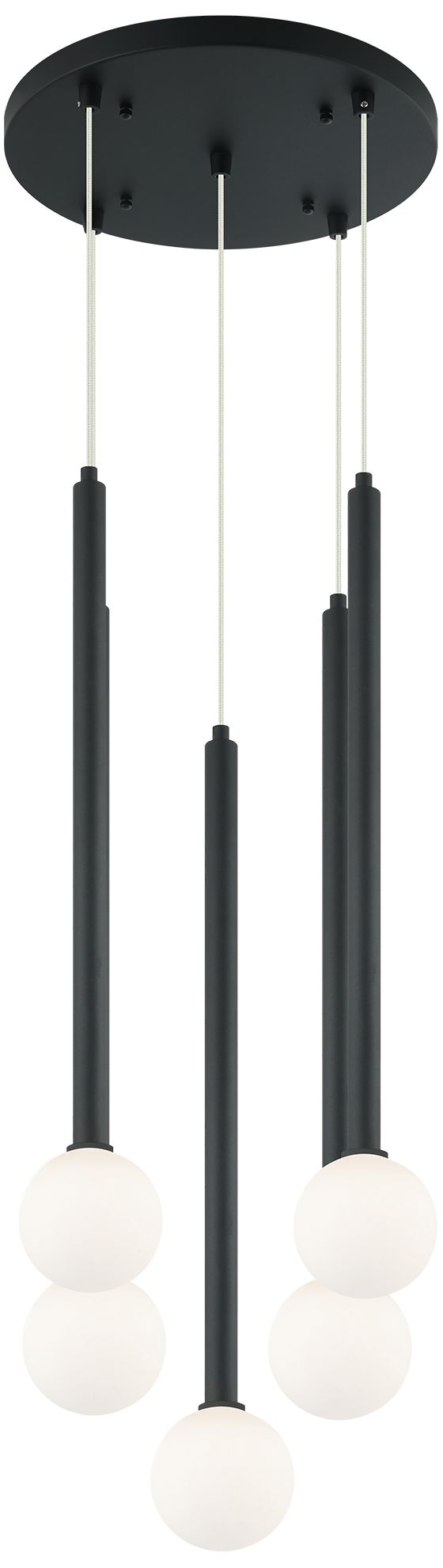Thumbnail3 of Matteo 5 LT REIGNDROP  MATTE BLACK G9 PENDANT more views