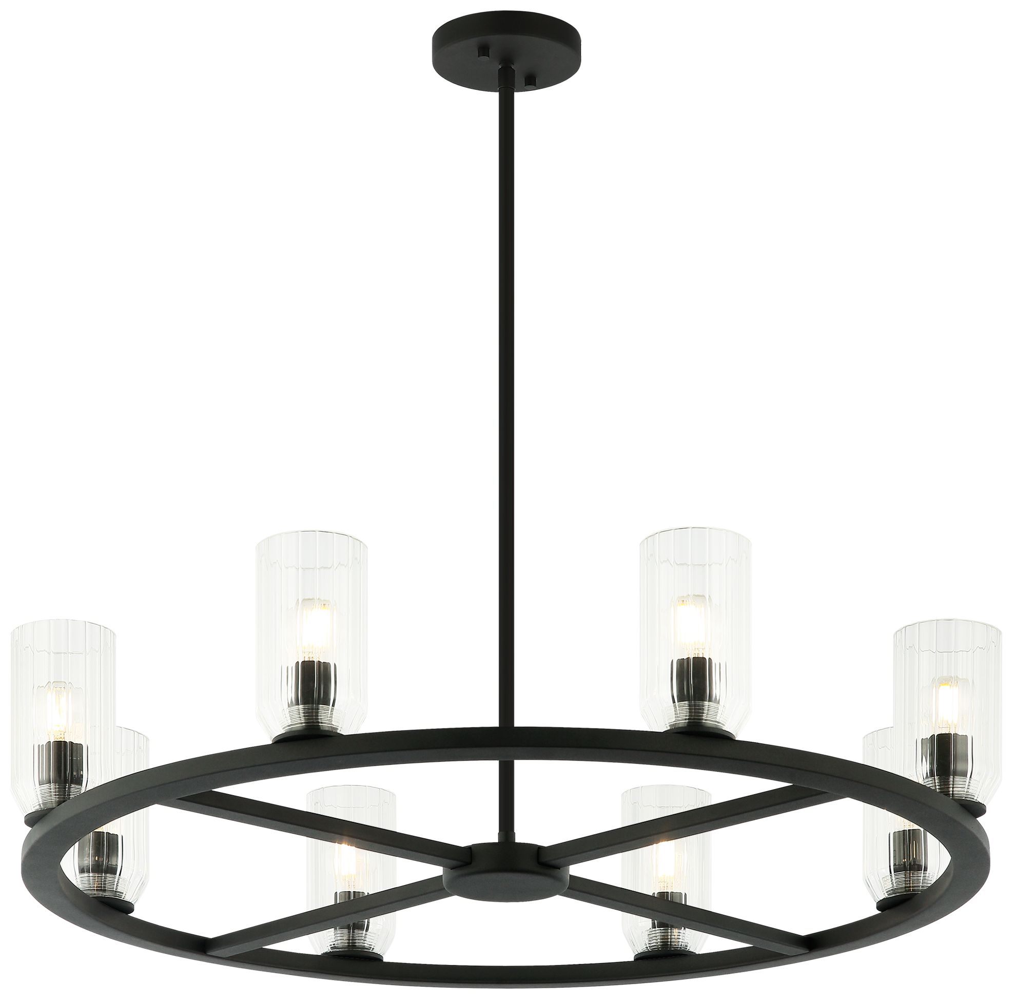 Matteo 6 LT 32 DIAM WESTLOCK MATTE BLACK CHANDELIER