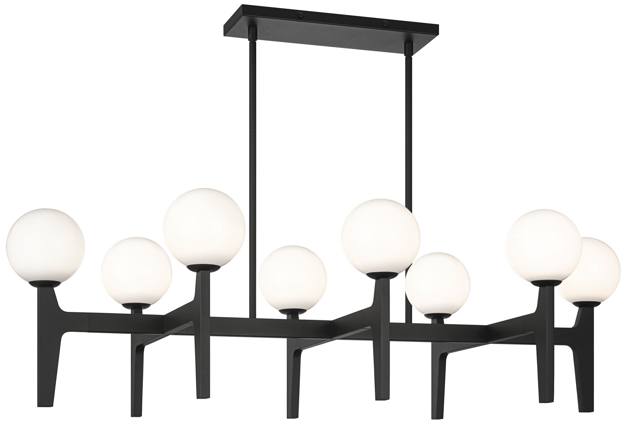 Matteo 8 LT 38L  SCRIBEN MATTE BLACK CHANDELIER LED G9