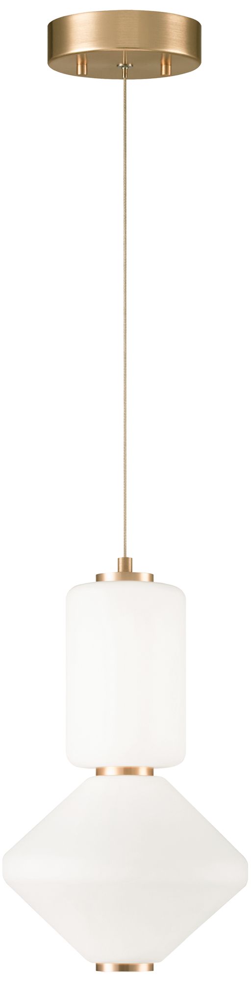 Matteo L13 2 DIFFERENT LARGE GLASS  DANGO OXIDIZED GOLD PENDANT