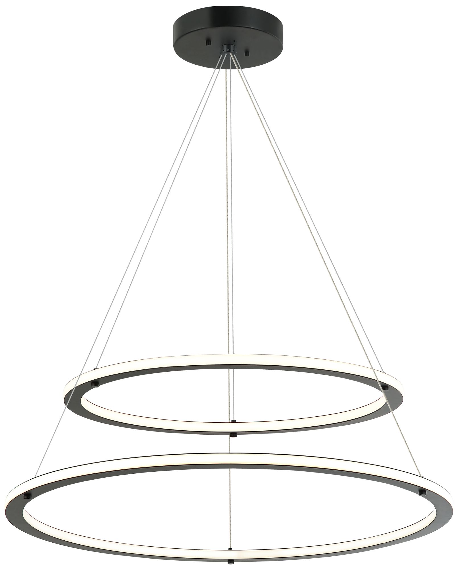 Matteo *OS* 2 TIERS D24 + D32 VICTORIA BLACK CHANDELIER