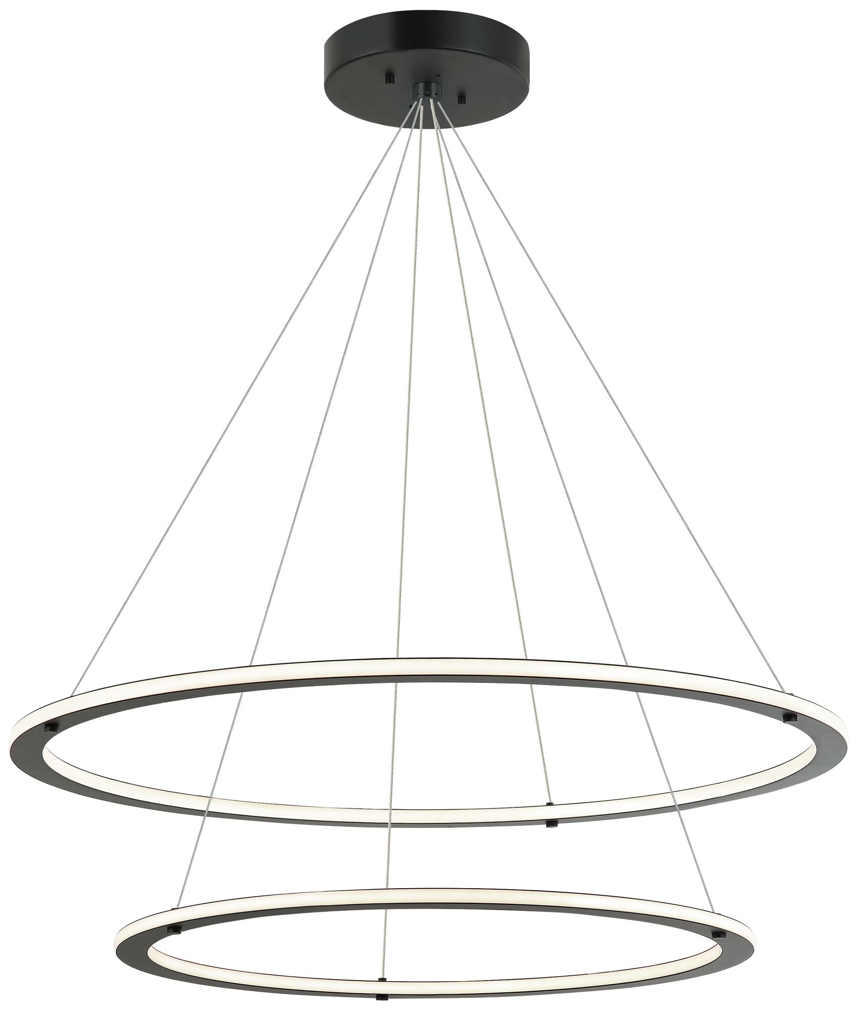 Image 2 Matteo *OS* 2 TIERS D24 + D32 VICTORIA BLACK CHANDELIER more views