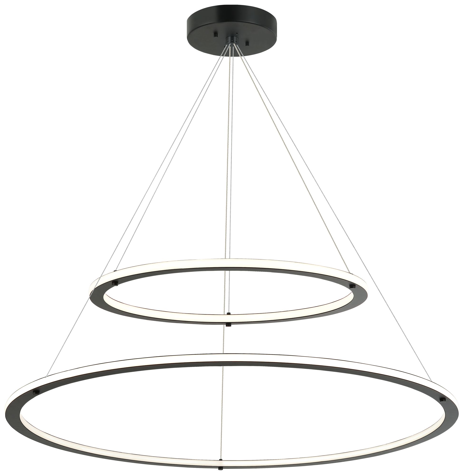 Matteo *OS* 2 TIERS D24 + D40 VICTORIA BLACK CHANDELIER
