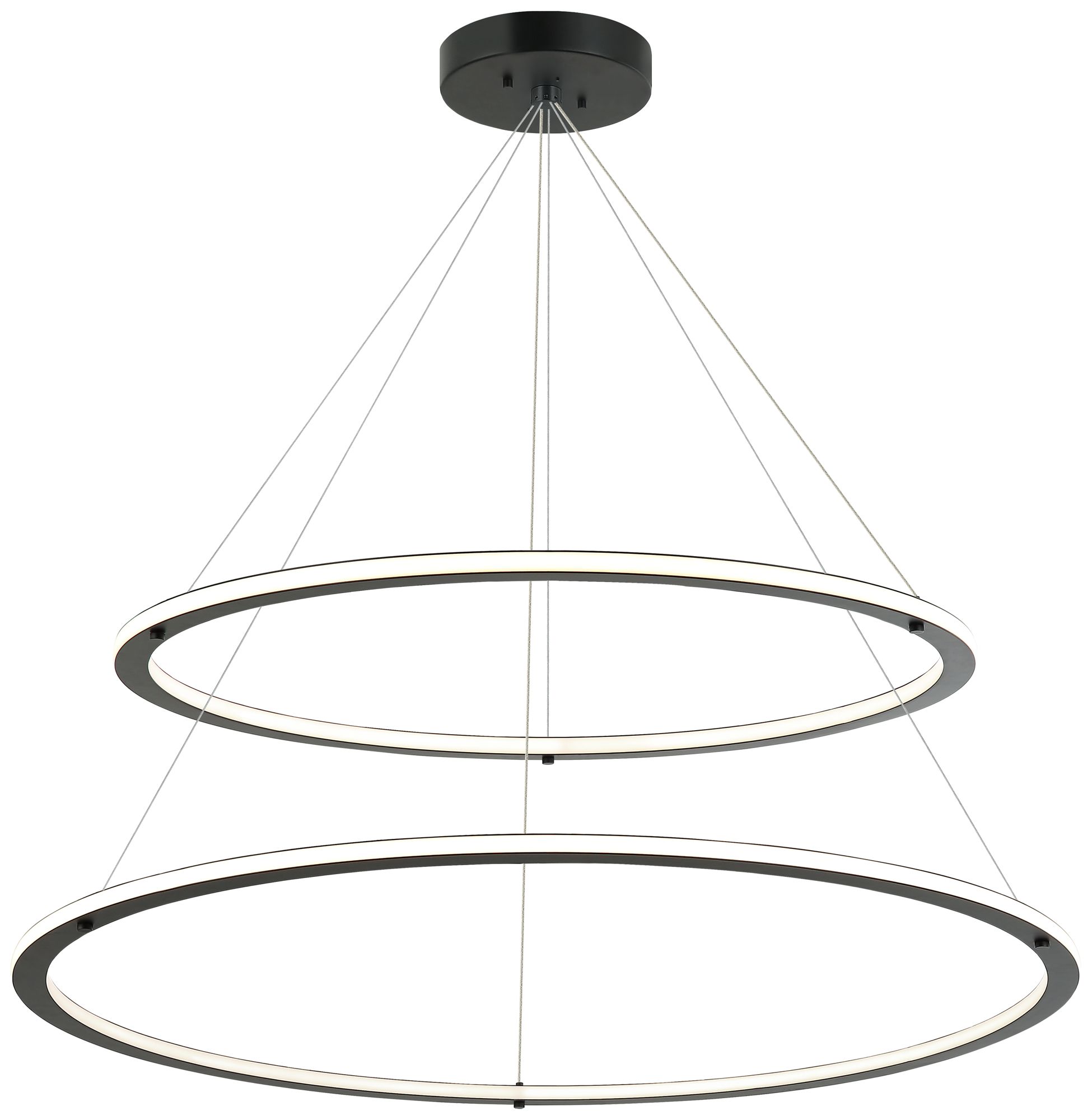 Matteo *OS* 2 TIERS D32 + D40 VICTORIA BLACK CHANDELIER