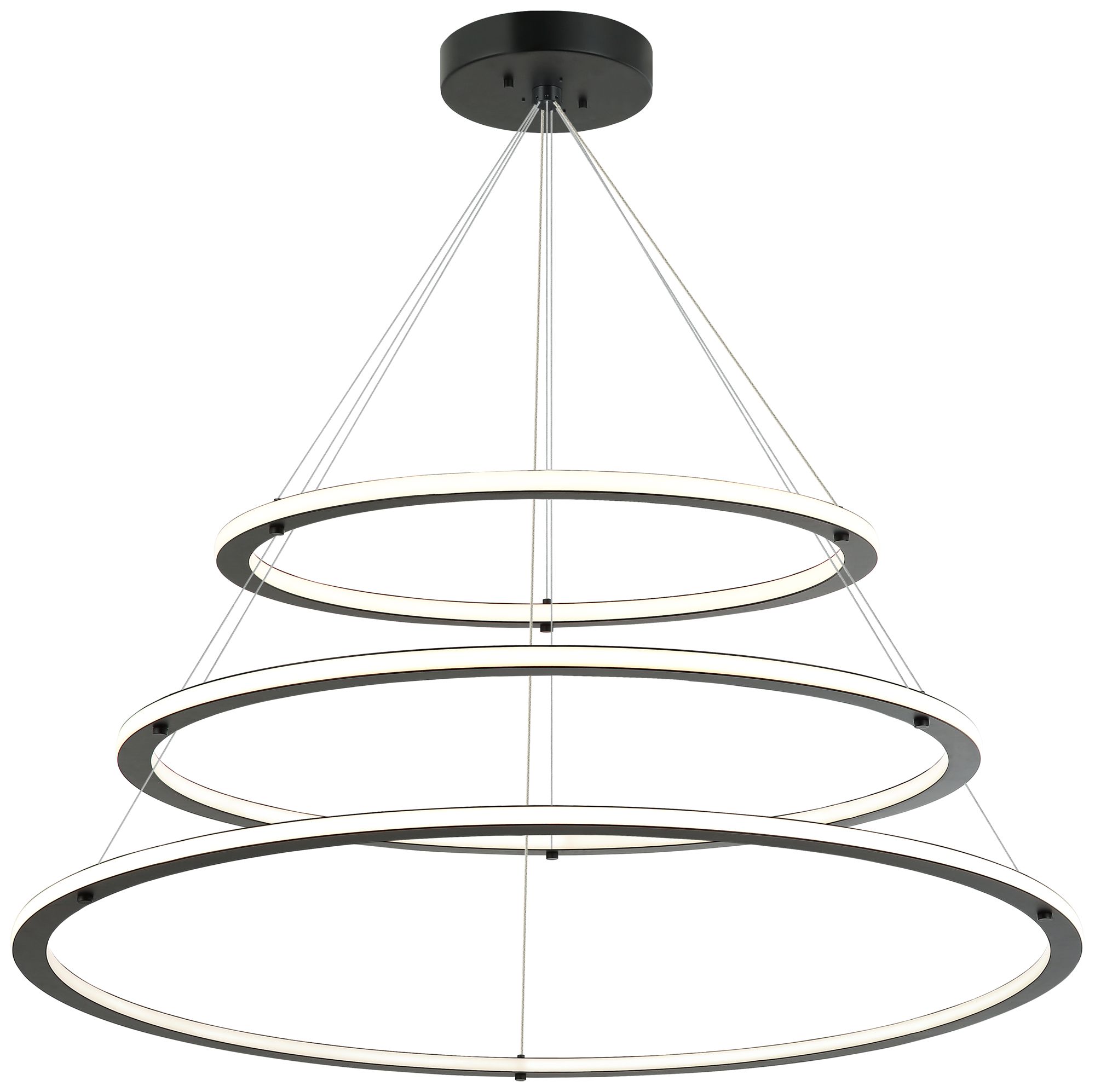 Matteo OS*3 TIERS D24+ D32 + D40 VICTORIA BLACK CHANDELIER