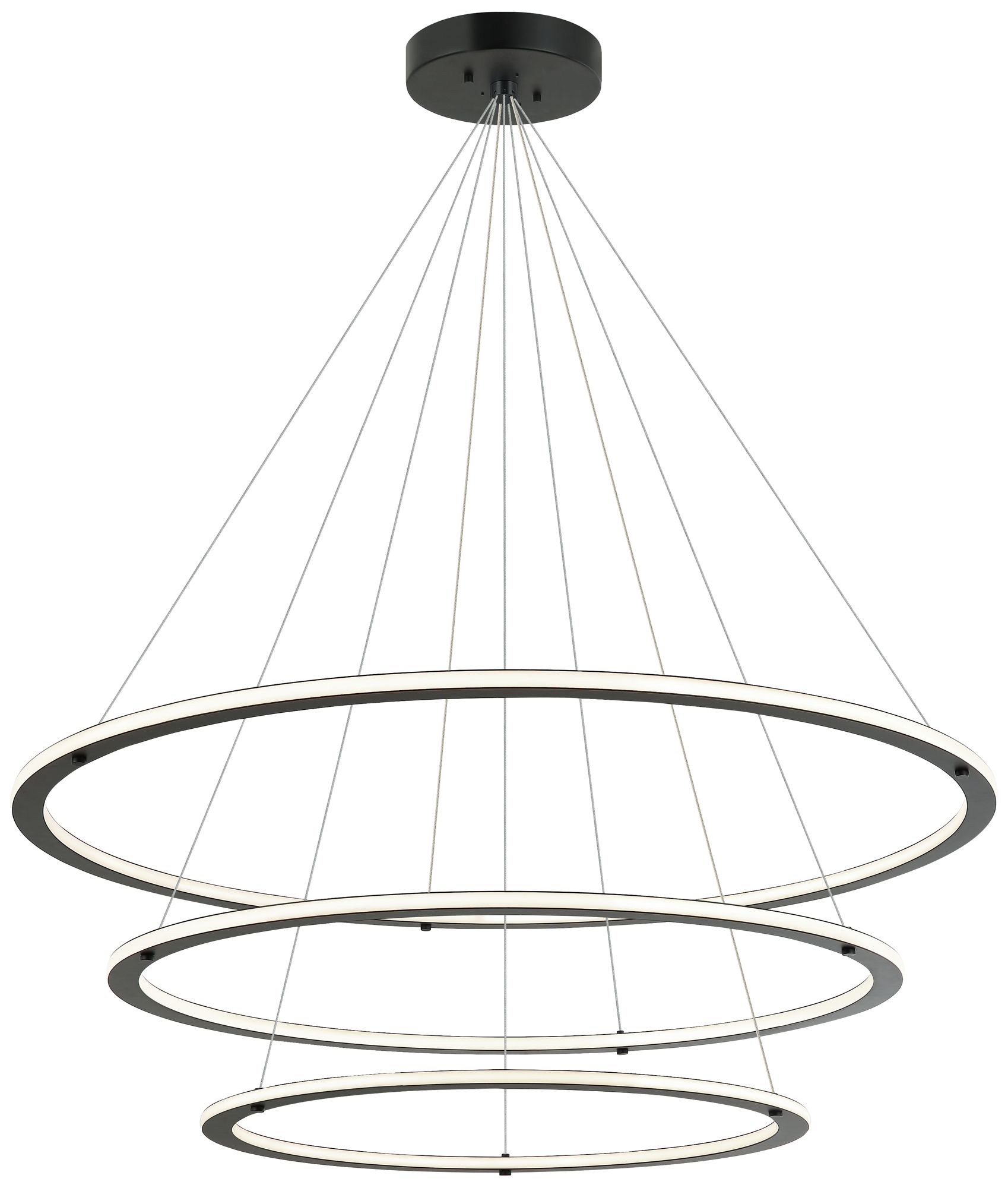 Image 2 Matteo OS*3 TIERS D24+ D32 + D40 VICTORIA BLACK CHANDELIER more views