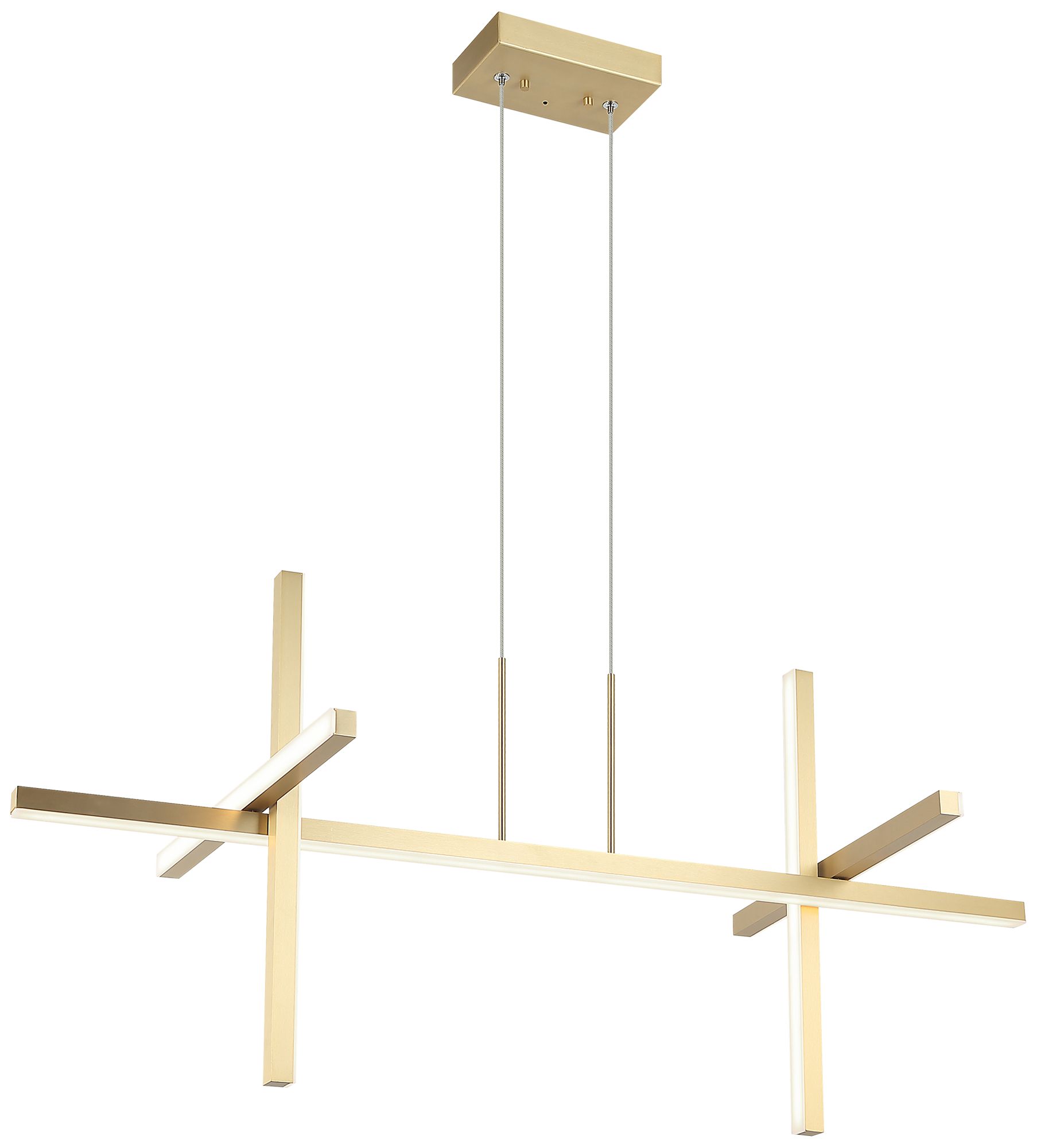 Matteo `OS` 5LT D44" "CROSLEY" BRUSHED GOLD CHANDELIER