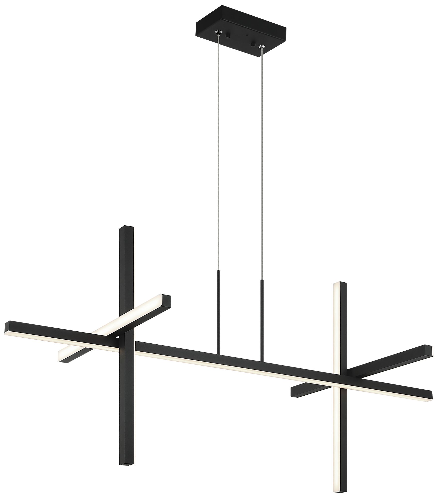 Matteo `OS` 5LT D44" "CROSLEY" MATTE BLACK CHANDELIER