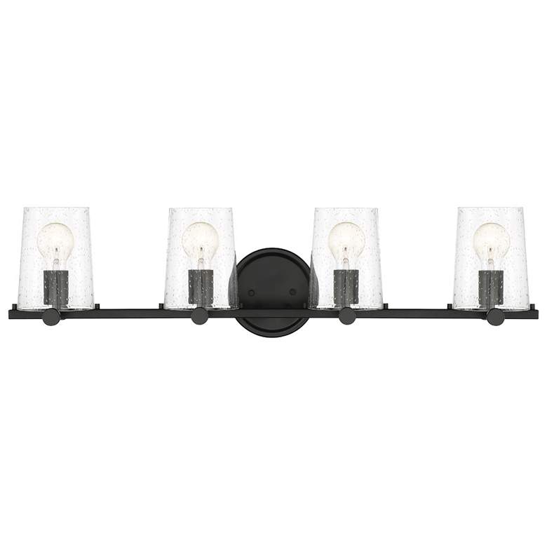Image 1 Matteson 33.75" Wide 4-Light Satin Platinum Modern Vanity Light