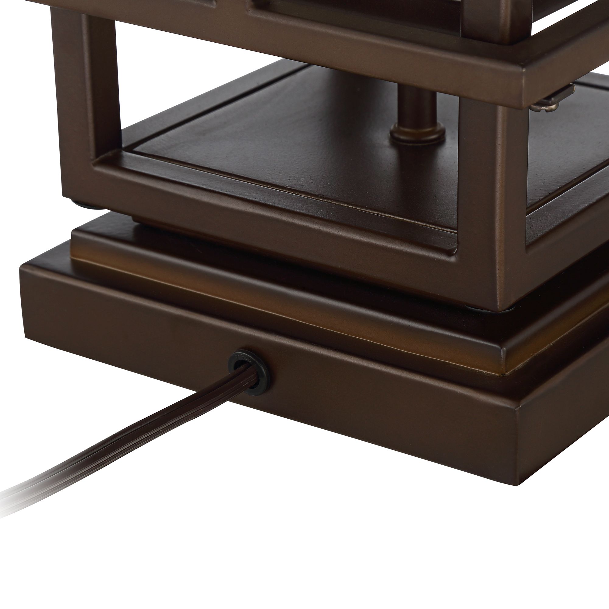 Matthew Brown Metal Table Lamp with LED Night Light 63R88 Lamps Plus