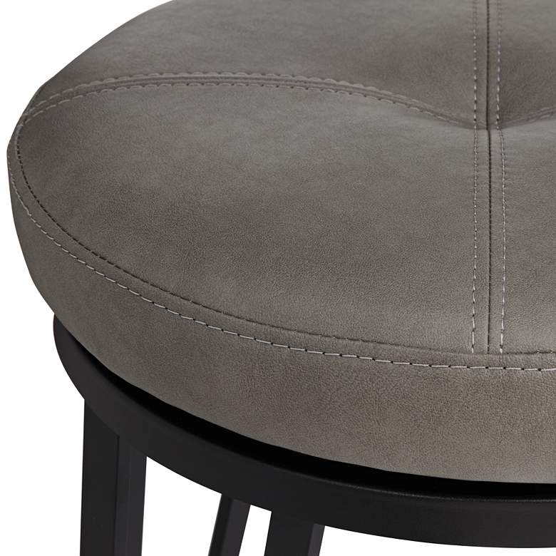 Image 4 Matthews 25" Bravo Metal and Black Swivel Counter Stool more views