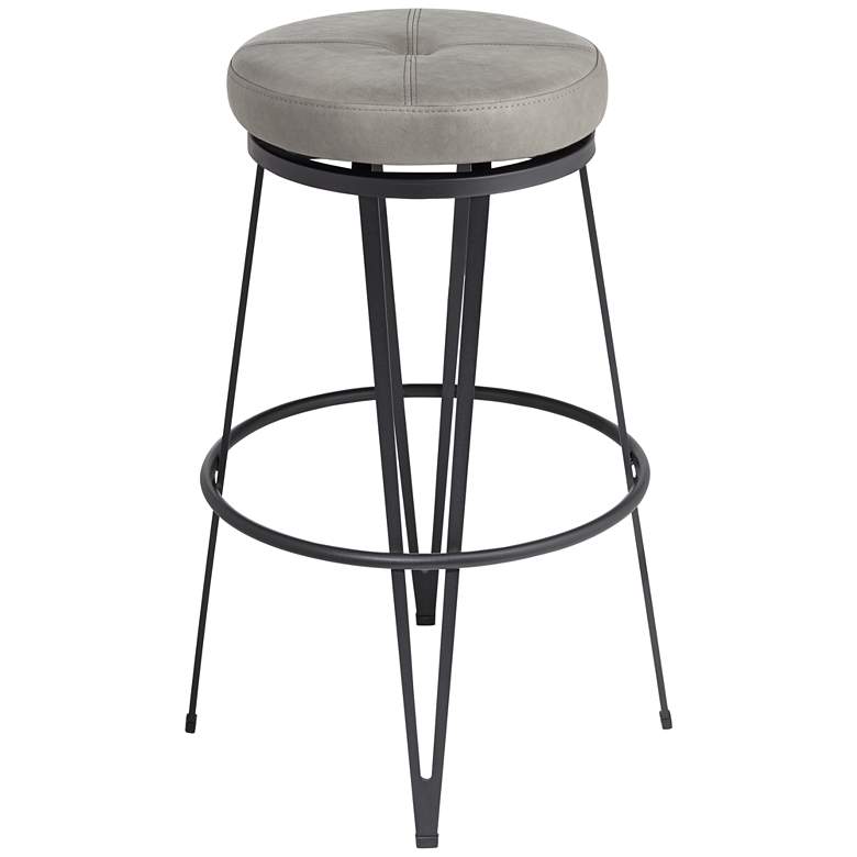 Image 7 Matthews 29" Bravo Metal and Black Swivel Bar Stool more views