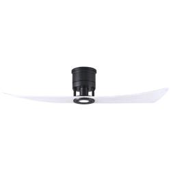 Matthews 52&quot; Lindsay Black with White Blades LED Ceiling Fan