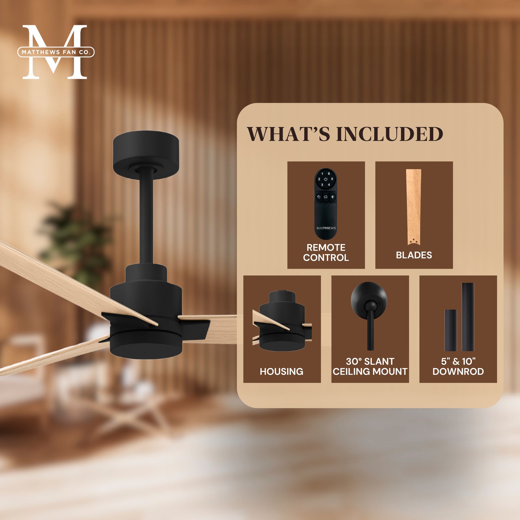 Image 6 Matthews Alessandra 72" Matte Black Ceil more views