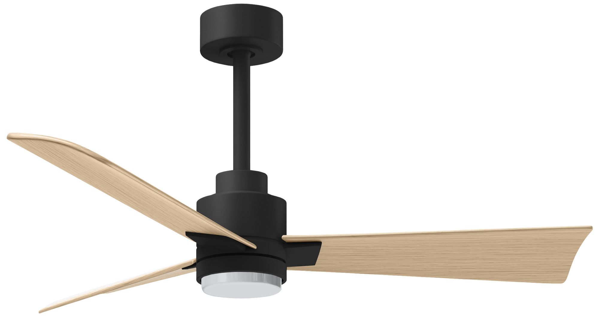 Image 3 Matthews Alessandra - LK 42" Black Ceiling Fan, Maple Blades more views