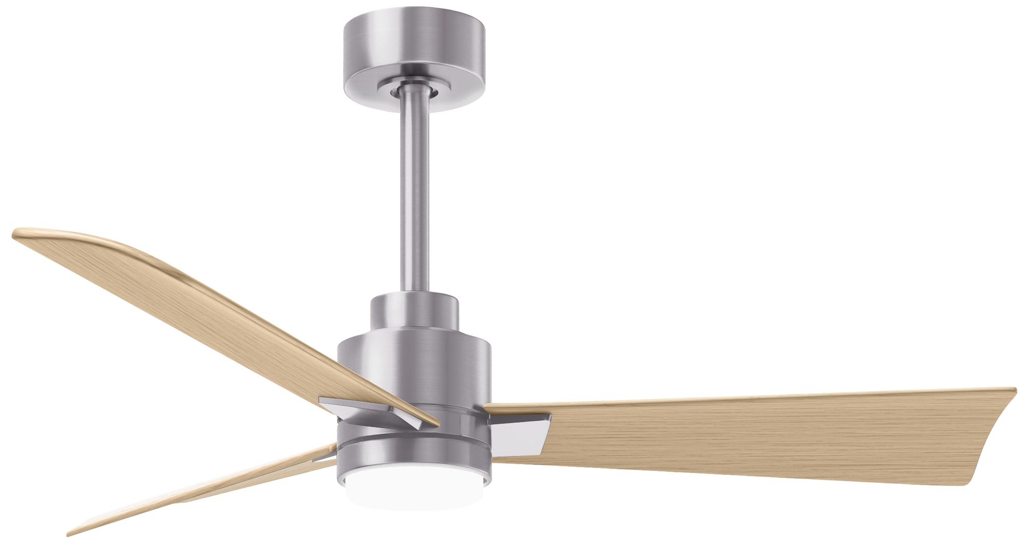 Image 2 Matthews Alessandra - LK 42" Nickel Ceiling Fan, Maple Blades