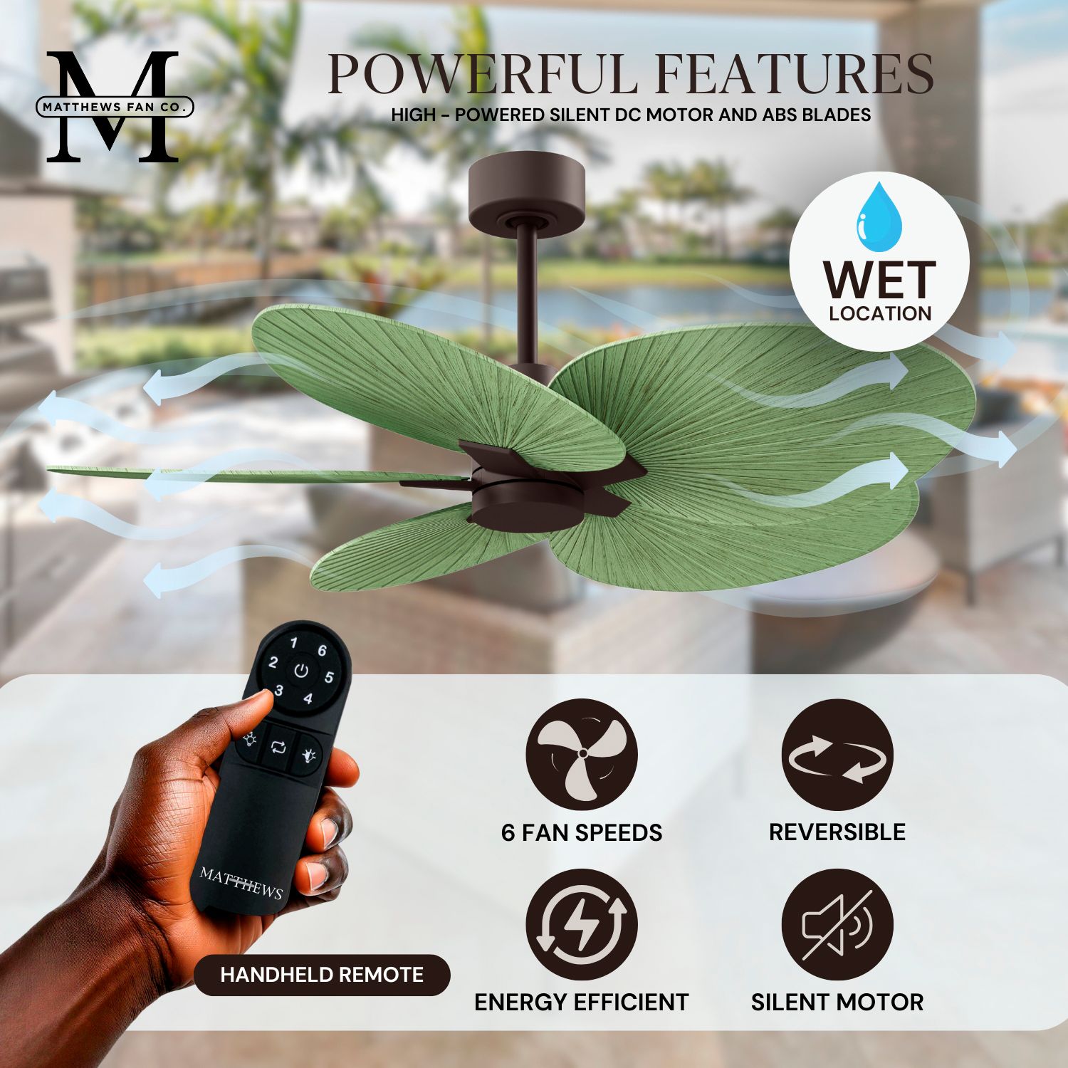 Matthews Alessandra Tropical 48" Bronze