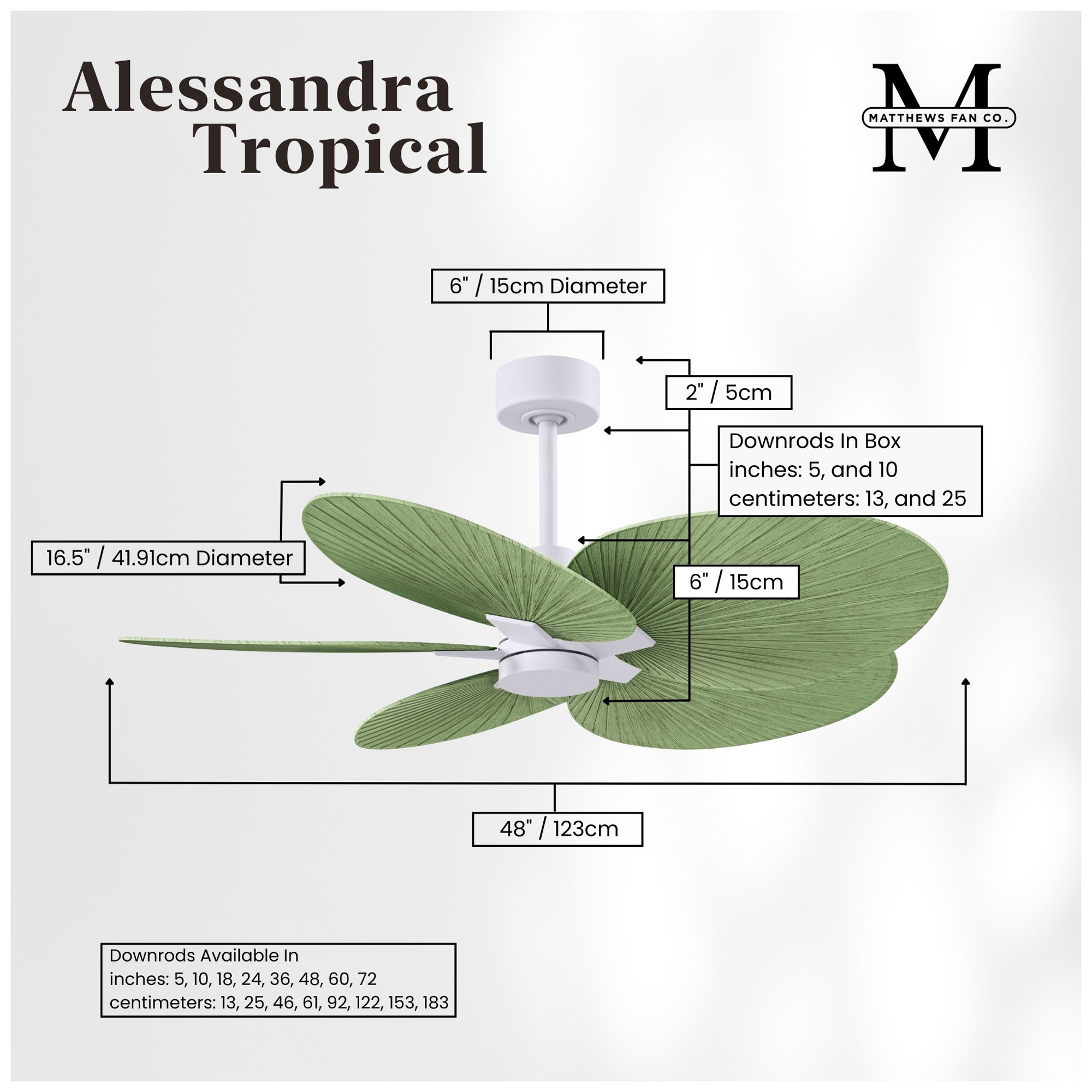 Image 4 Matthews Alessandra Tropical 48" Matte W more views