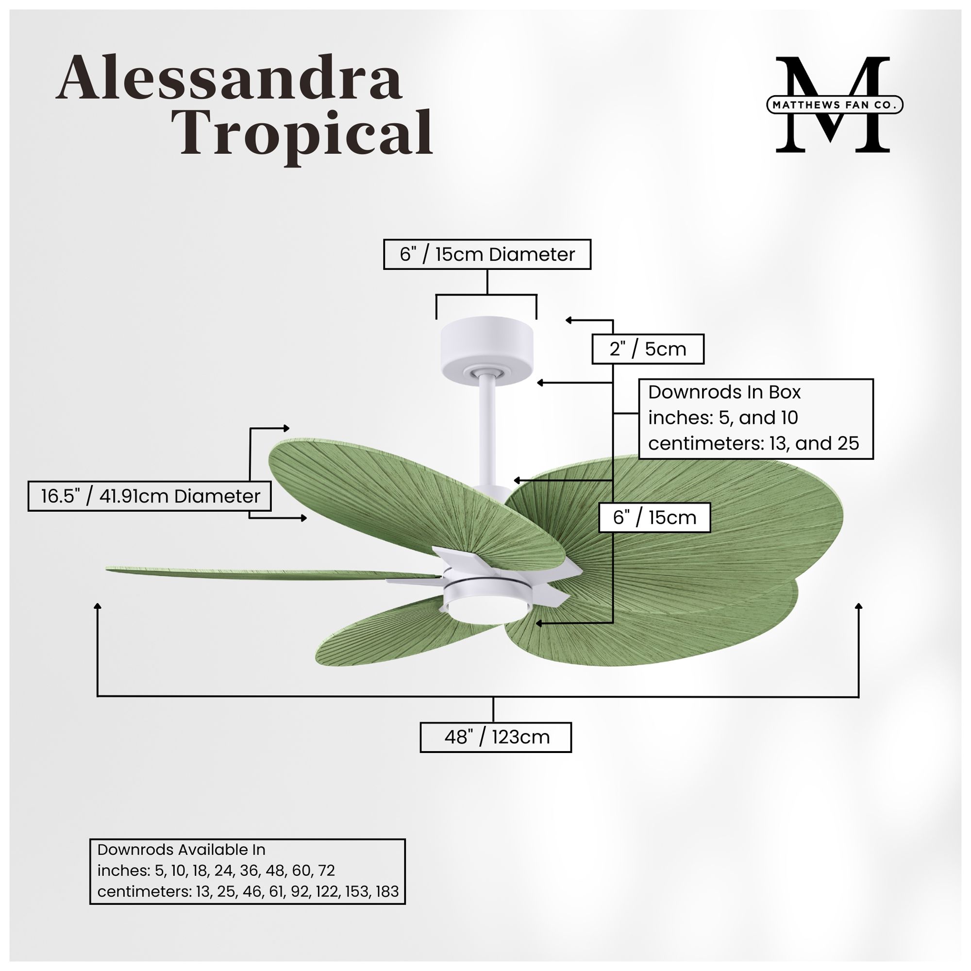 Image 4 Matthews Alessandra Tropical - LK 48" Wh more views