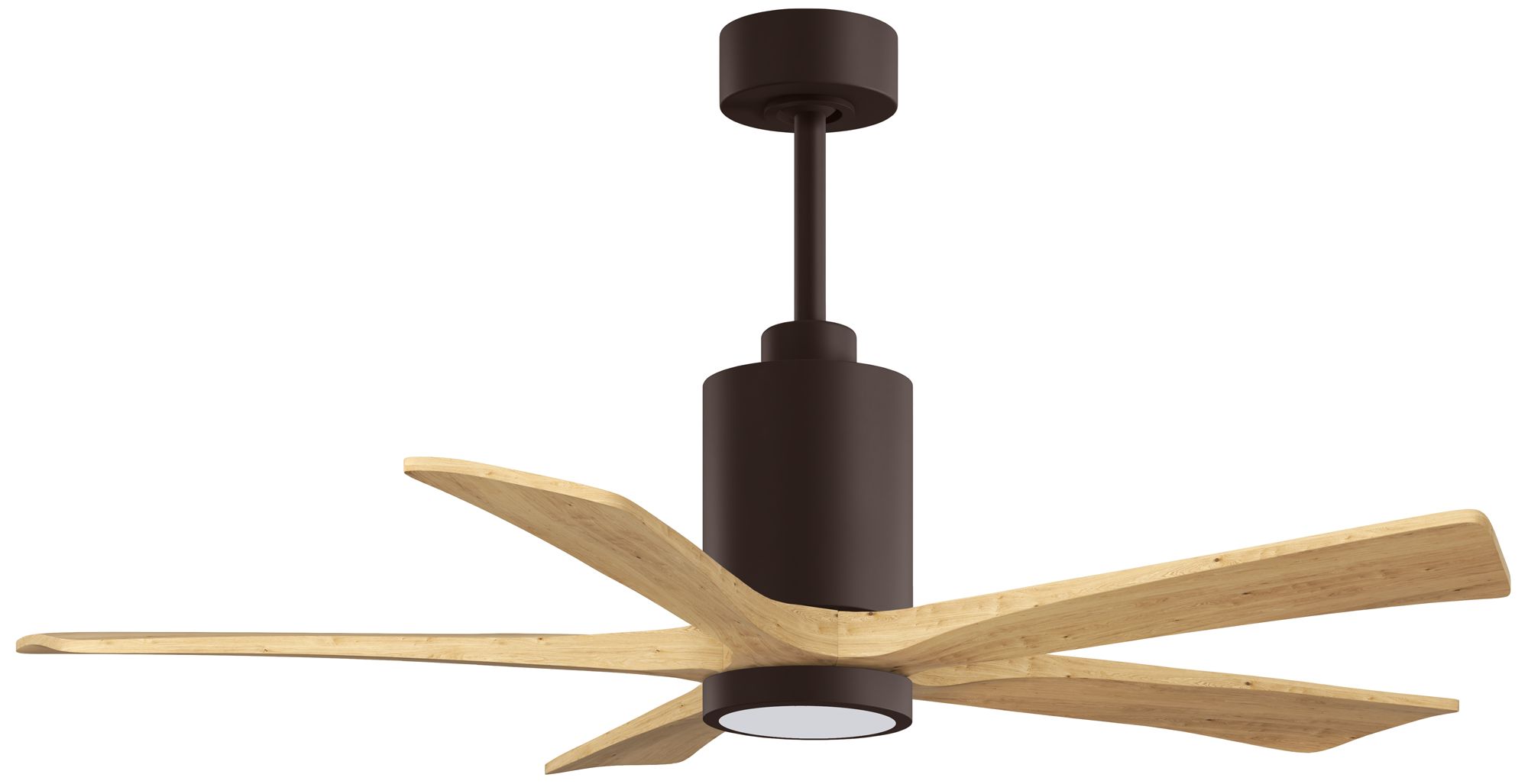 Image 5 Matthews Fan Patricia-5 Bronze 52" Ceiling Fan, Light Maple Tone Blades more views