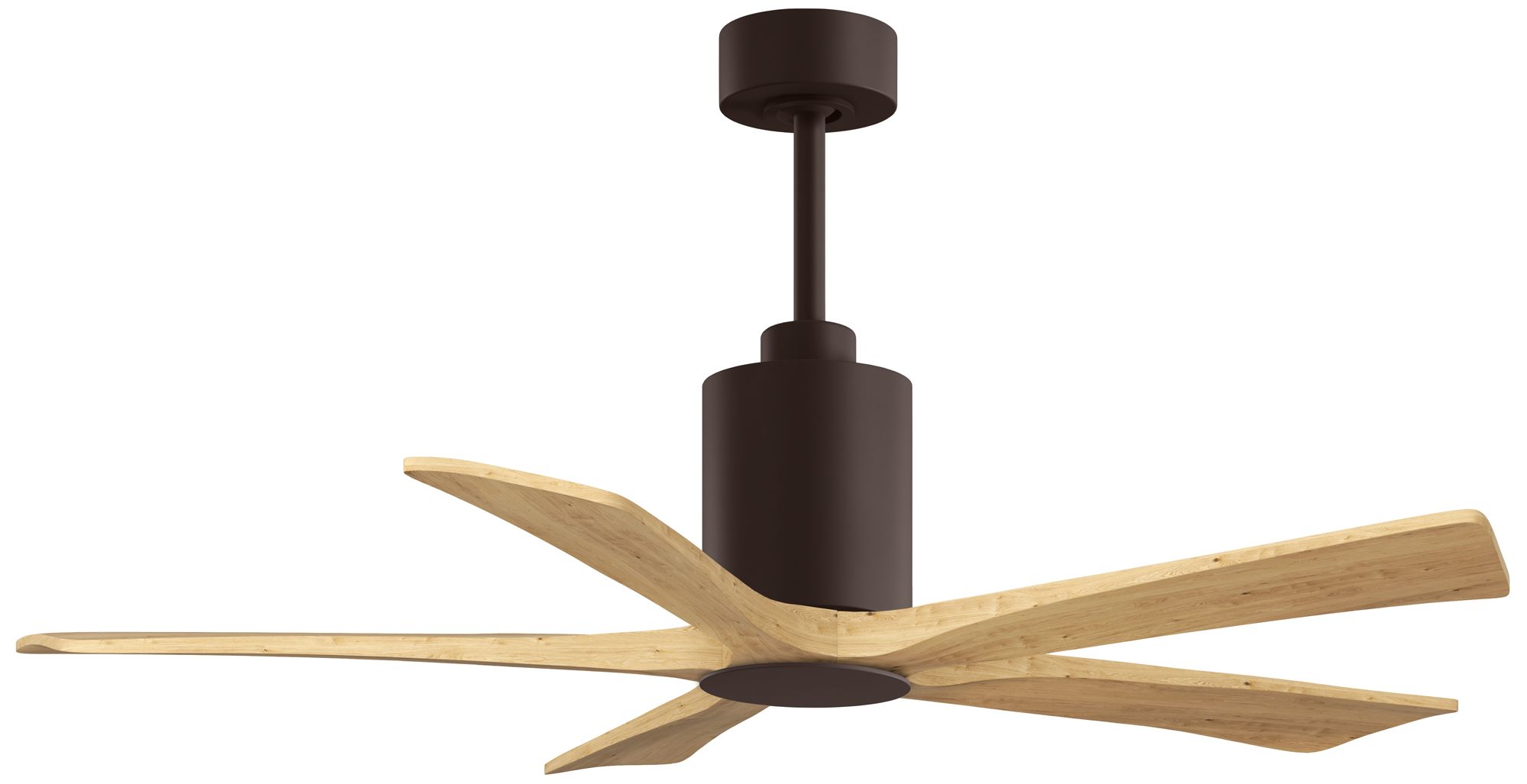 Image 7 Matthews Fan Patricia-5 Bronze 52" Ceiling Fan, Light Maple Tone Blades more views
