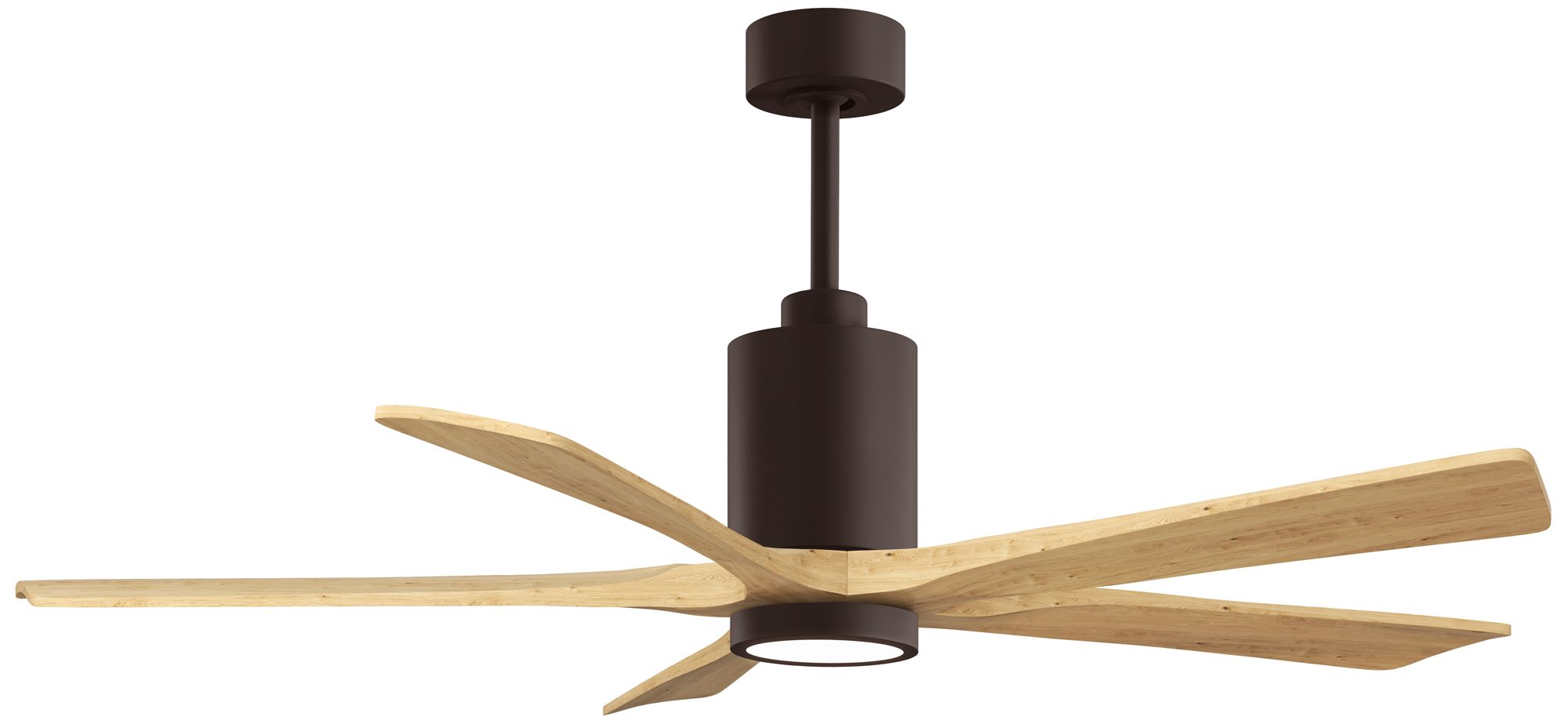 Matthews Fan Patricia-5 Bronze 60" Ceiling Fan, Light Maple Tone Blades