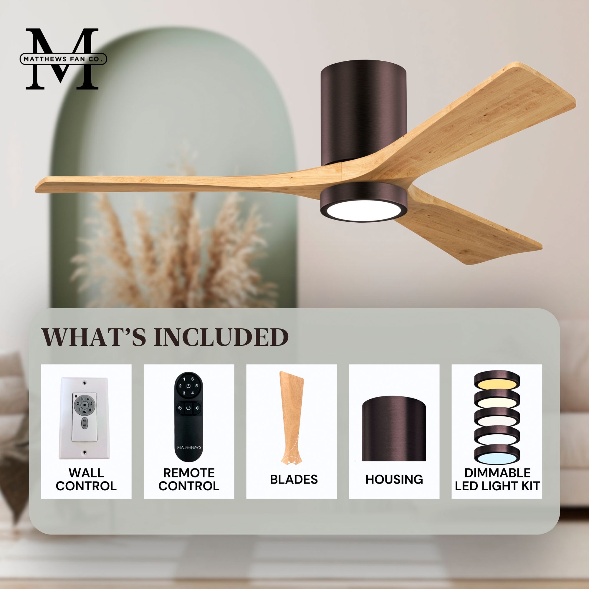 Image 6 Matthews Irene-3HLK 42" Brushed Bronze C more views