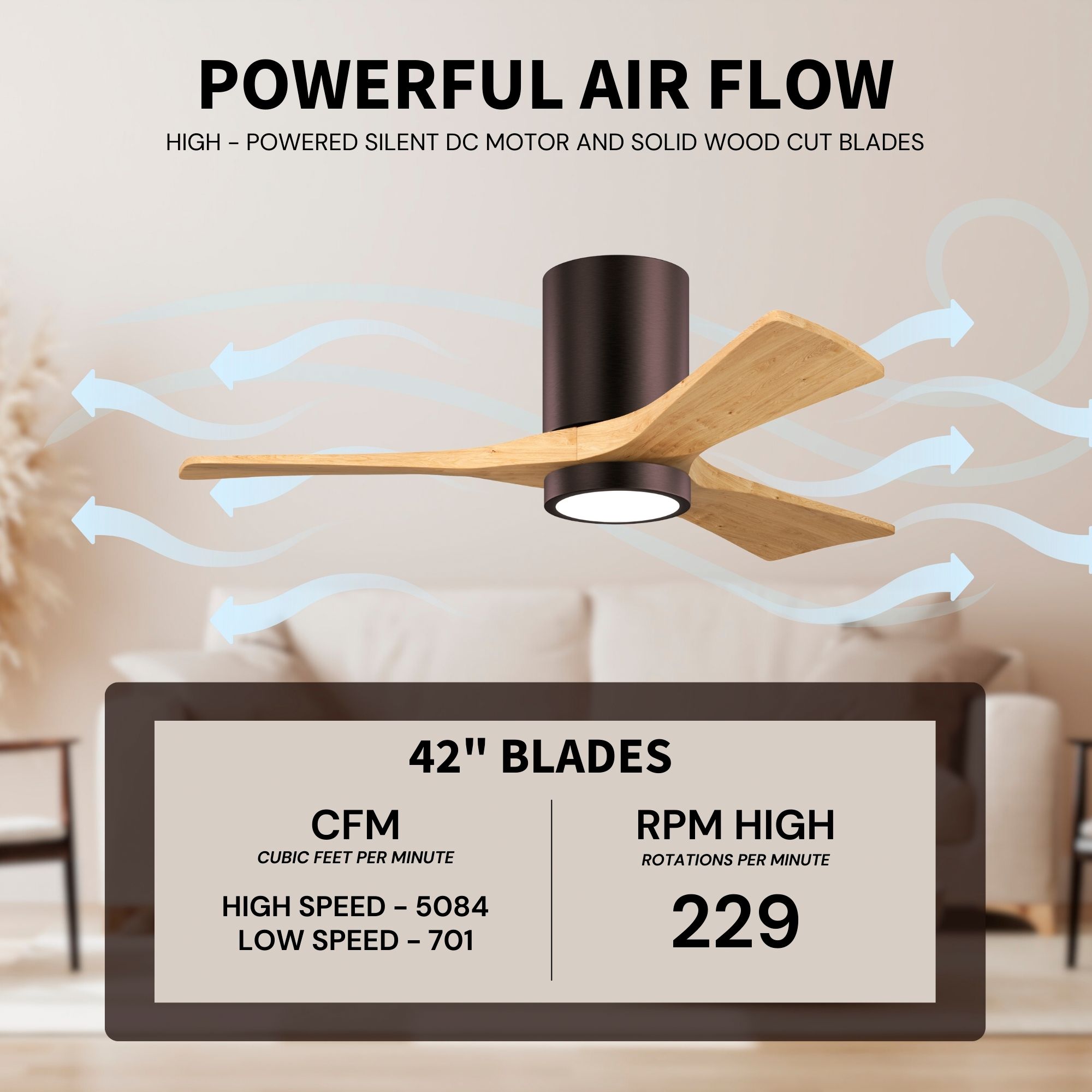 Matthews Irene-3HLK 42" Brushed Bronze C