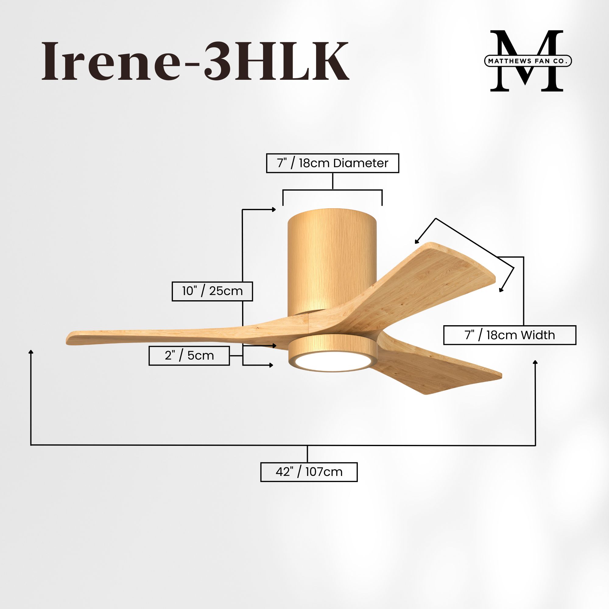 Image 4 Matthews Irene-3HLK 42" Maple Ceiling Fa more views